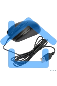 Мышь проводная Gembird MOP-110 черный, 1000 dpi, USB, кнопки - 3