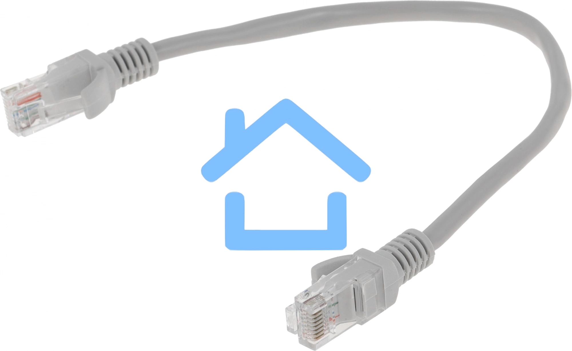 Коммутационный шнур Комм шнур, UTP, кат 5e, 0.25м с RJ45 (серый)