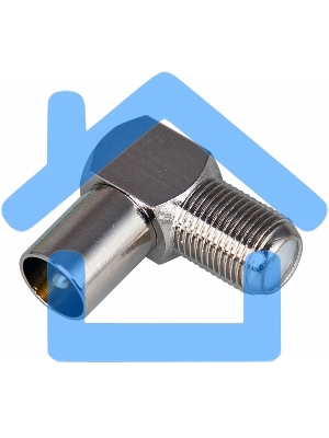 Переход гнездо F-штекер TV угловой PROCONNECT