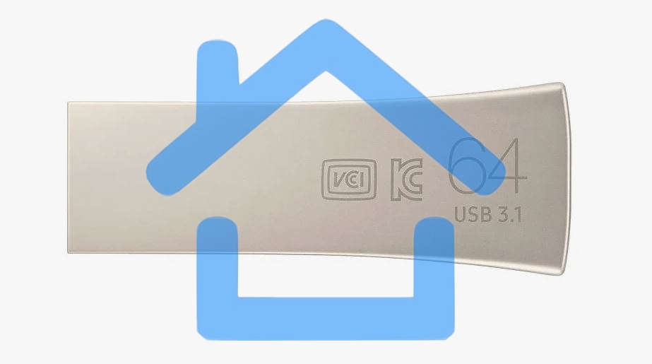 Флешка USB R/W 64Gb USB Drive <USB 3.1> Samsung BAR Plus (up to 300Mb/s) (MUF-64BE3/APC) серебристый