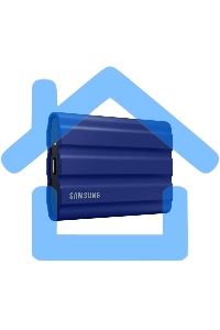 Внешний SSD Samsung T7 Shield, 1TB, USB 3.2 Gen 2 Type-C, R/W 1050/1000, синий