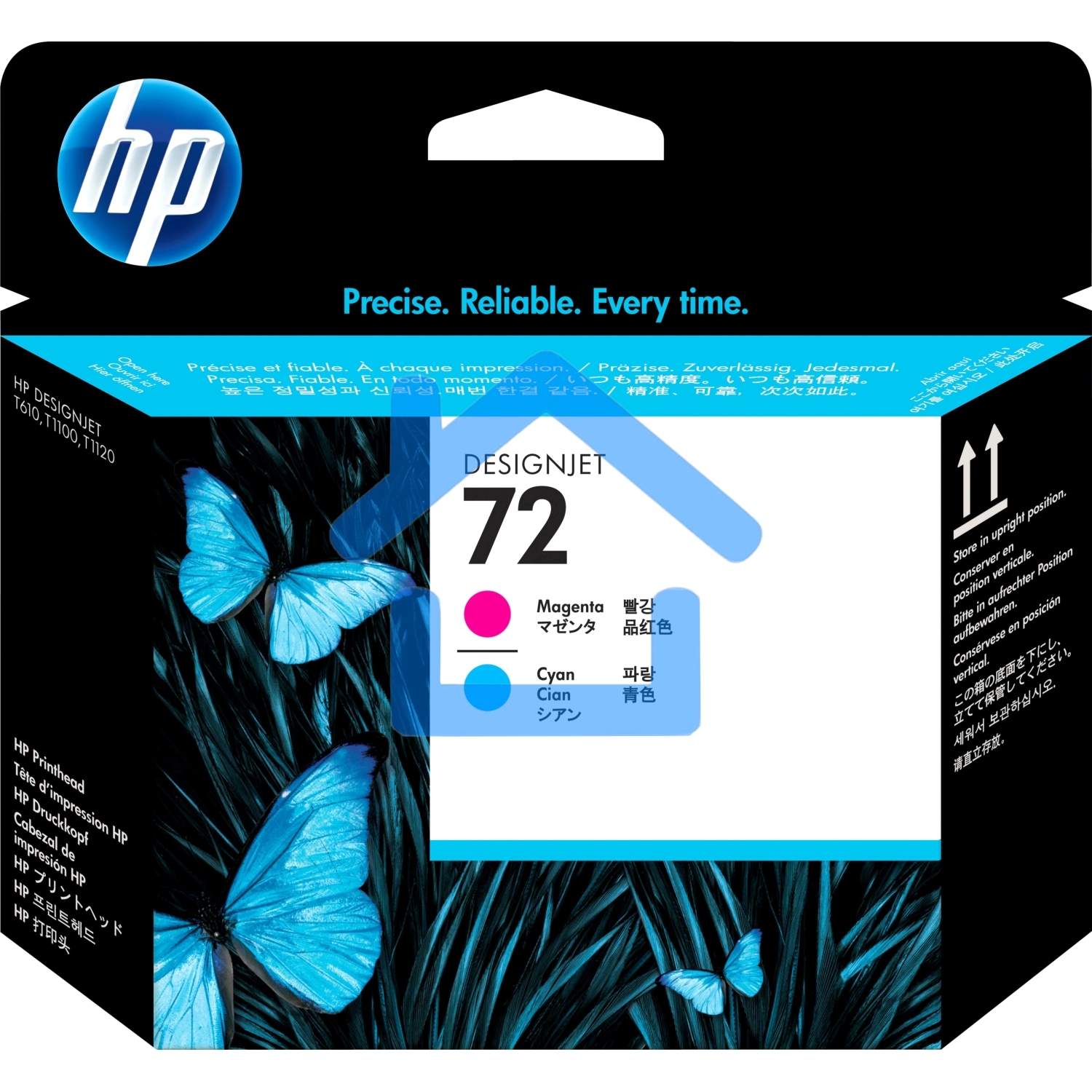 Картридж струйный HP №72 C9383A пурпурный/голубой печатающая головка для HP DJ T1100/T610