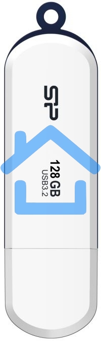 Флешка USB R/W 128 Gb Silicon Power Blaze B32, USB 3.2, белый