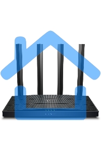 Роутер TP-Link AX1500 Dual-Band Wi-Fi 6 RouterSPEED: 300 Mbps at 2.4 GHz + 1201Mbps at 5 GHzSPEC: 4× Antennas, 1GHz Dual Core CPU, 1× Gigabit WAN Port + 3× Gigabit LAN Ports, 1024-QAM, OFDMAFEATURE: Tether App, WPA3, Access Point Mode, IPv6 Supported, IPT