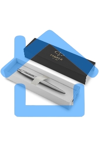 Ручка шариковая Parker Jotter Core K61 (CW1953170) Stainless Steel CT M, синие чернила, подарочная коробка