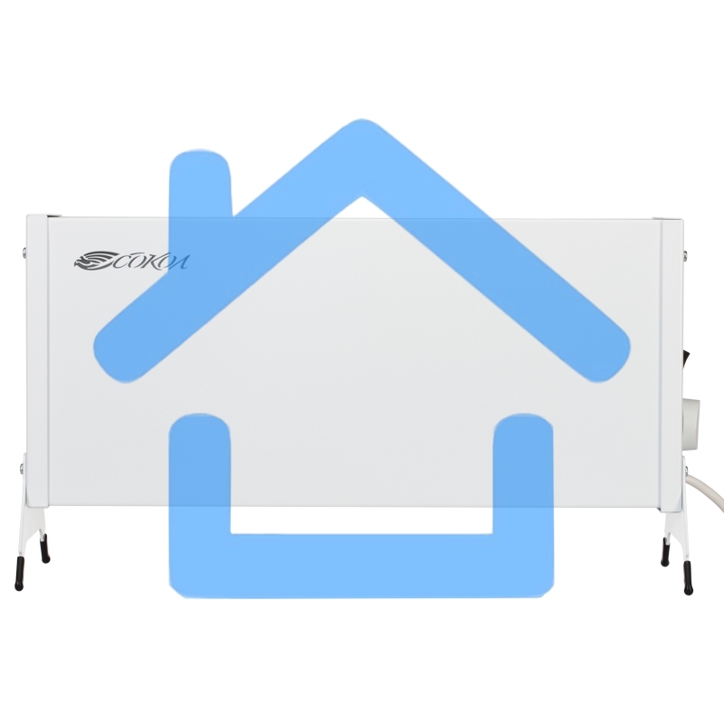 Конвектор СОКОЛ Такса 60-0121, белый, 1000 Вт, 15 м2, механический термостат