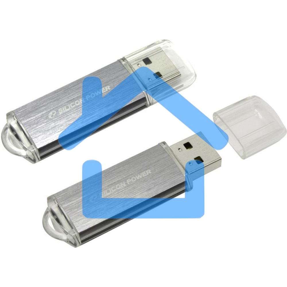 Флешка USB Silicon Power USB 64 Gb Ultima II SP064 GbUF2M01V1S USB 2.0, Silver