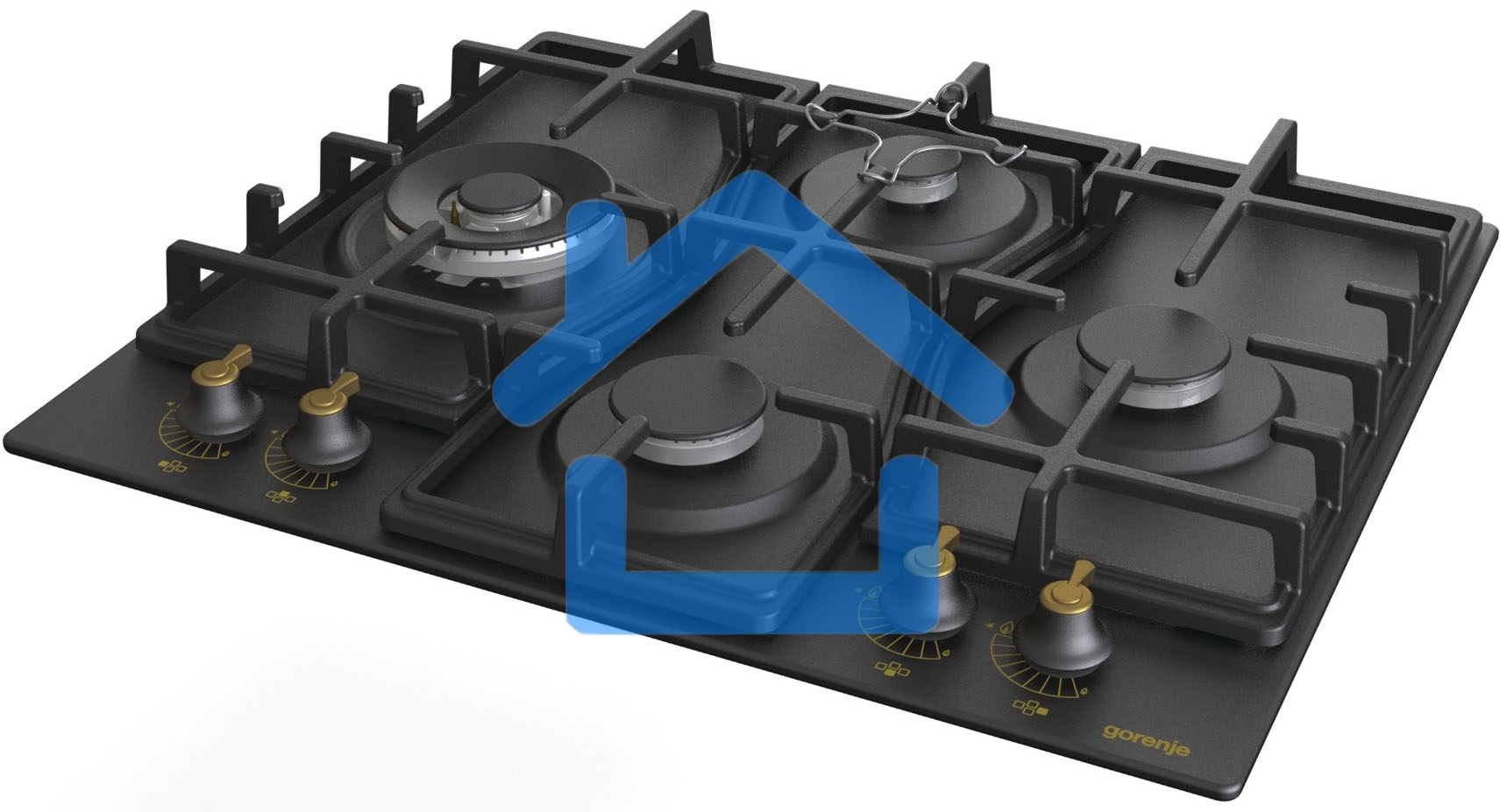 Газовая варочная панель Gorenje GW6D42CLB черный