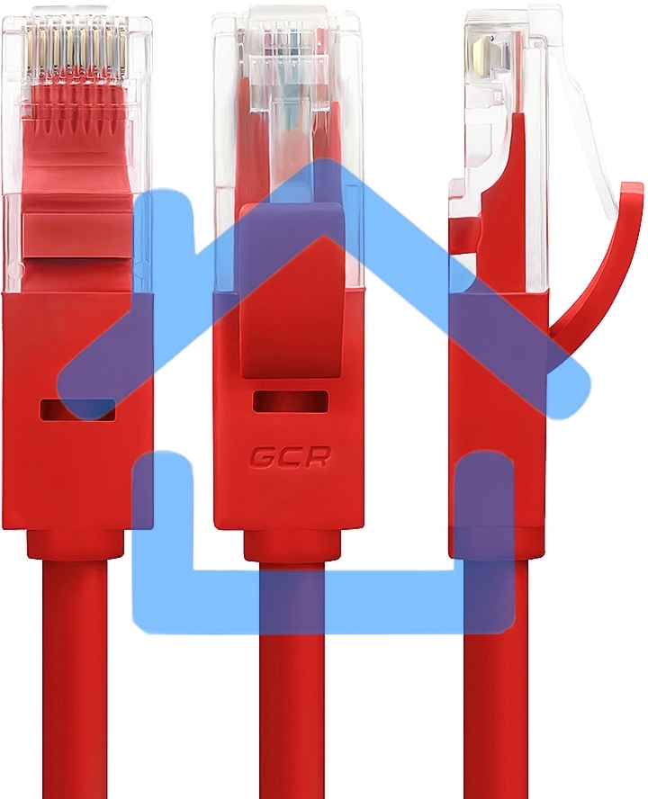 Патч-корд Greenconnect Патч-корд UTP прямой 1.5 m AWG24 кат.5е,  RJ45,  медь, литой (Красный), пластик пакет (GCR-LNC04-1.5m)