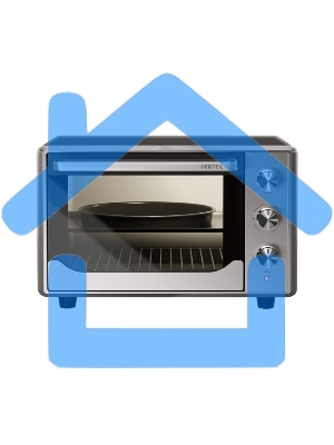 Мини-печь Centek CT-1540 Convection (сталь) <50л> 2000Вт двойн стекло, внутр подсветка, max 320°