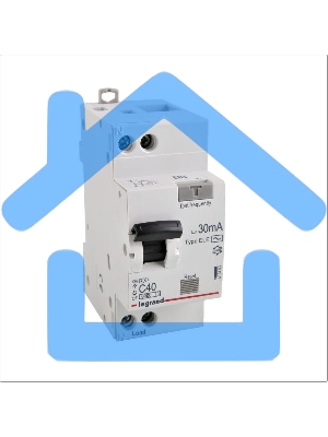 Выключатель автоматический дифференциального тока 1п (1P+N) C 40А 30мА тип AC 6кА RX3 Leg 419403