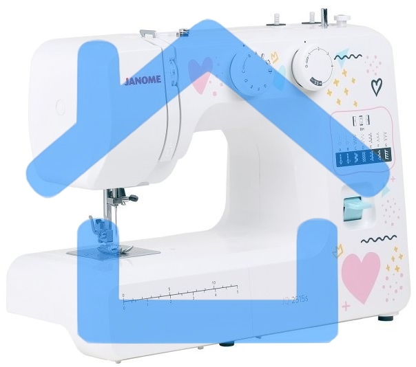 Швейная машина Janome JQ 2515S белый