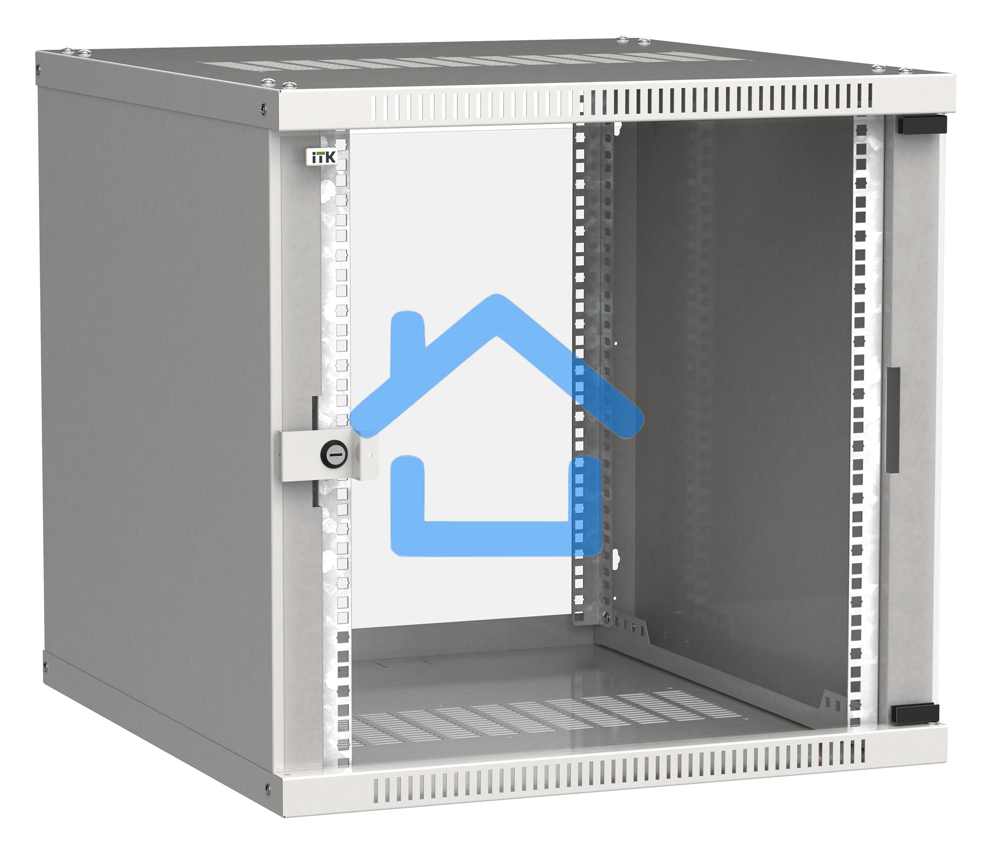 Шкаф ITK LWE3-12U64-GF LINEA WE 12U 600x450 мм дверь стекло серый