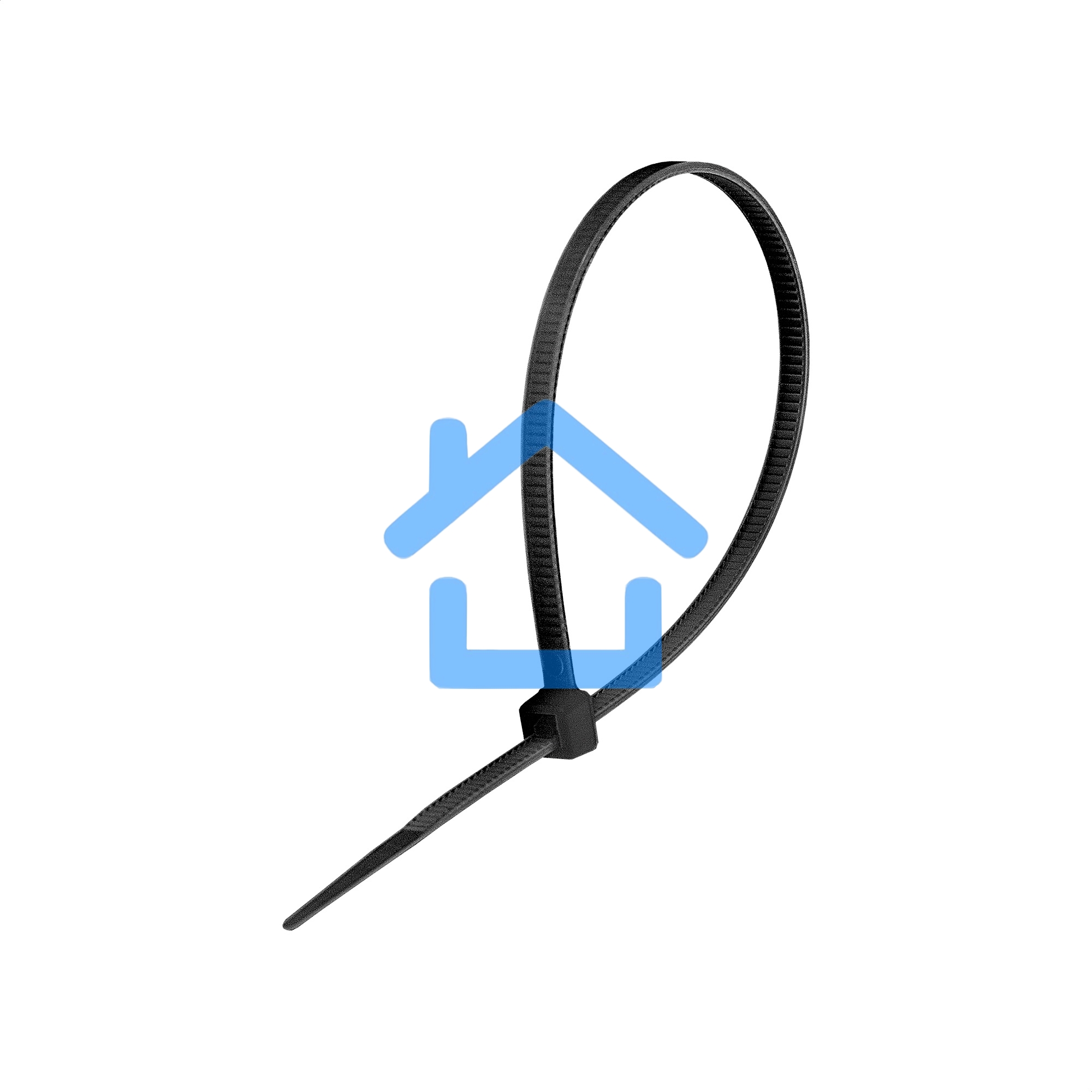 Стяжка (хомут) нейлоновая ExeGate CV66-500x4.8B EX293130RUS (нейлон 6.6, 500x4.8мм, неоткрывающаяся, halogen free, -40°C - +85°C, черная, 100 шт)