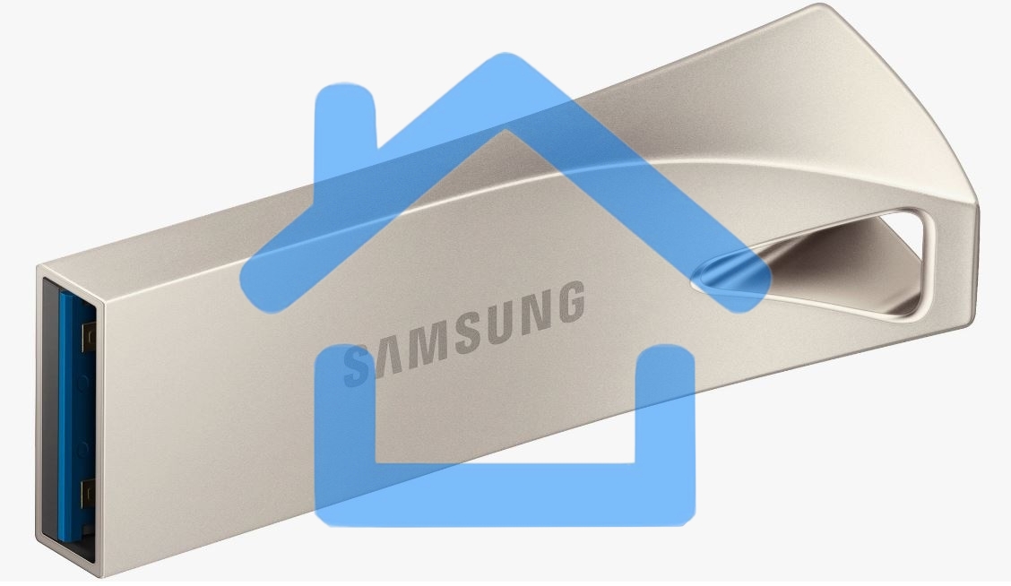 Флешка USB R/W 64Gb USB Drive <USB 3.1> Samsung BAR Plus (up to 300Mb/s) (MUF-64BE3/APC) серебристый