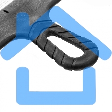 Шпатель Sparta из нержавеющей стали, 300 мм, зуб 10х10 мм, пластмассовая ручка 85130