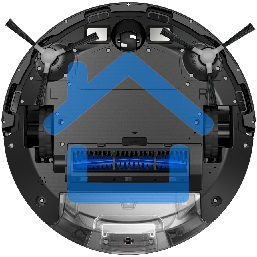 Робот-пылесос TopDevice TDSRC003_BK черный, 40 Вт, 2600 мА·ч Li-Ion, уборка влажная/сухая, пылесборник контейнер 0.4 л