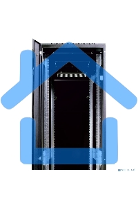 Шкаф телекоммуникационный напольный 42U (800x800) дверь стекло, черный