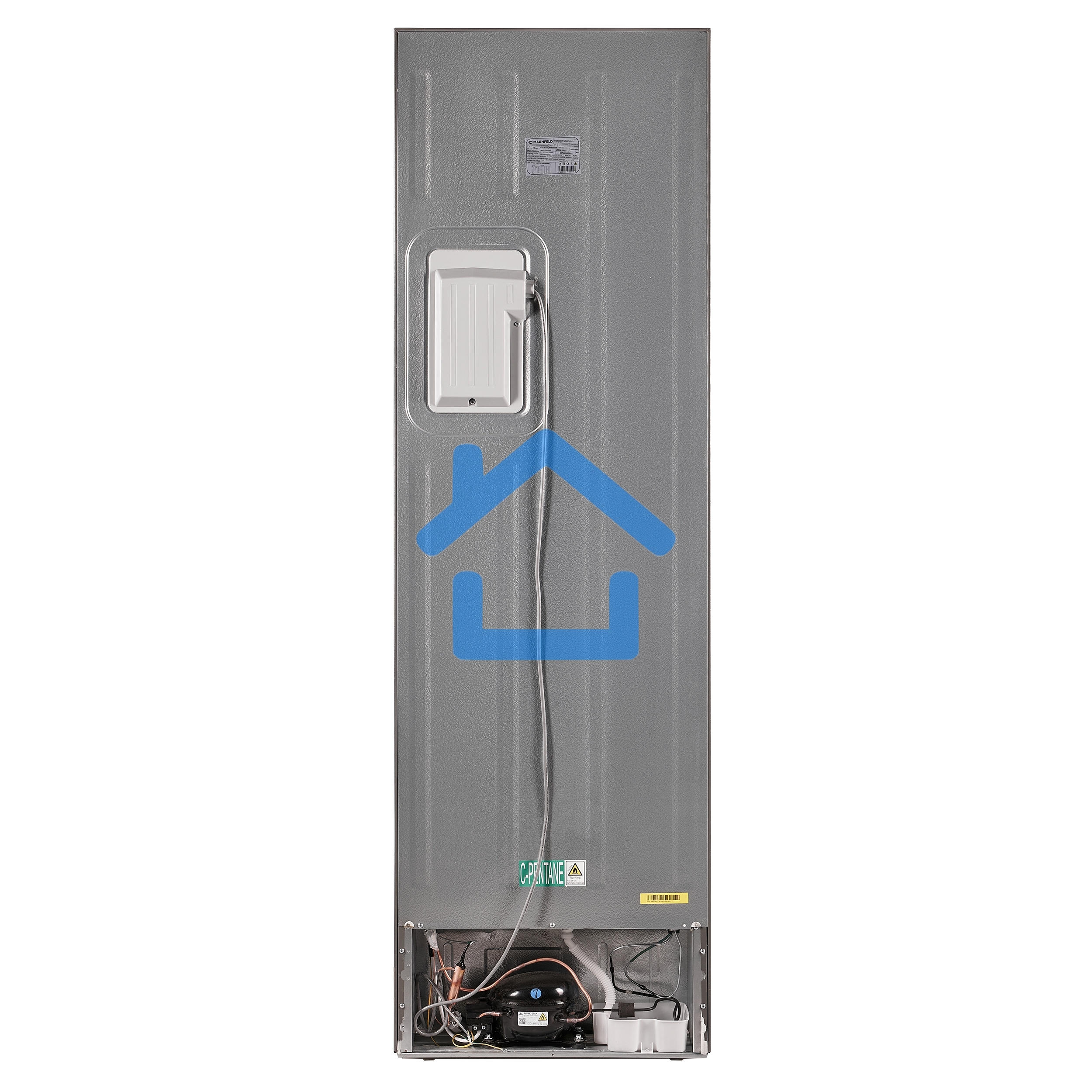 Холодильник Maunfeld MFF200NFSB10 Inverter черный двухкамерный 271/106 л морозилка снизу, NoFrost