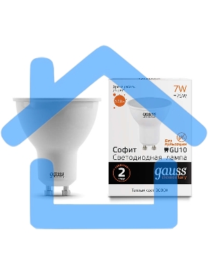 Лампа cветодиодная LED Gauss Elementary MR16 GU10 7W 530lm 3000К 13617