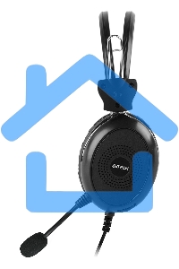 Наушники с микрофоном A4Tech HU-30 черный 2м накладные USB оголовье