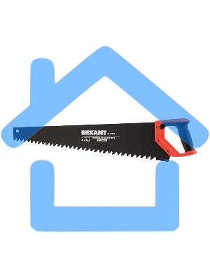 Ножовка по пенобетону Rexant 700 мм, защитное покрытие, твердосплавные напайки на зубья, двухкомпонентная рукоятка