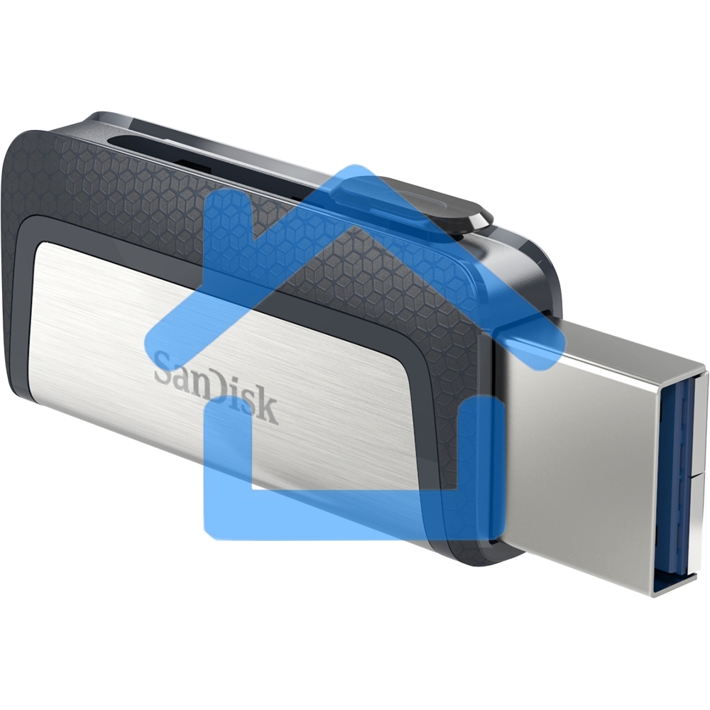 Флешка USB R/W Sandisk 32Gb Ultra Dual SDDDC2-032G-G46 USB3.0 серый/узор