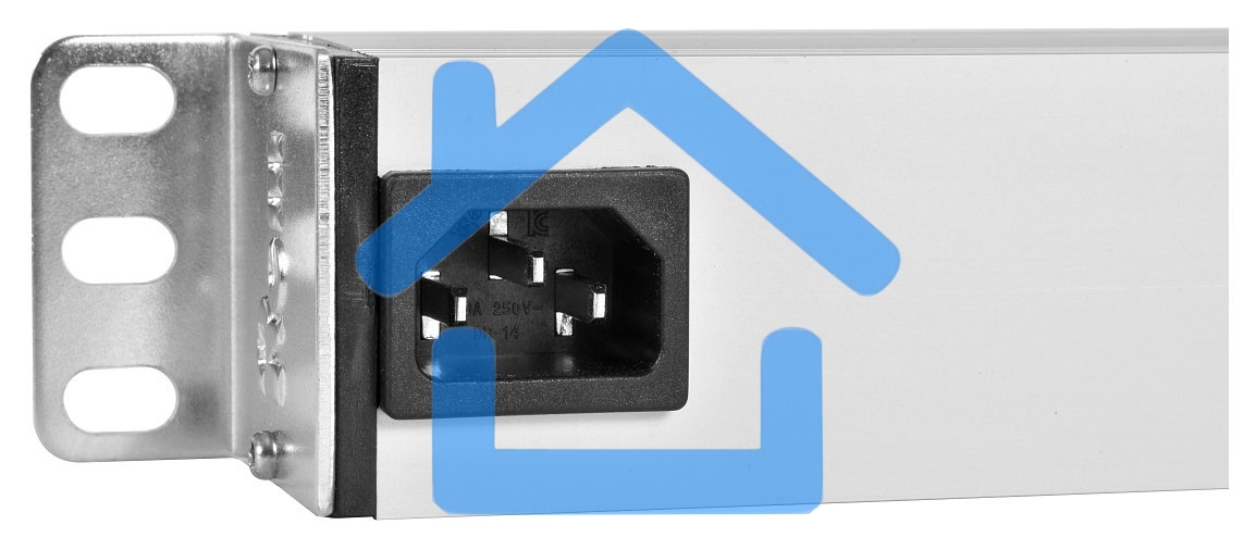 Блок розеток ЦМО Rem-10 без шнура с выкл., 3 Schuko, вход IEC 60320 C14, 10A, алюм., 10
