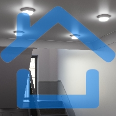 Светильник LED UNIVERSAL IP65 D160*53 12W 980lm 6500K ЖКХ круглый c микр сенсором 1/40 126411312-S Gauss