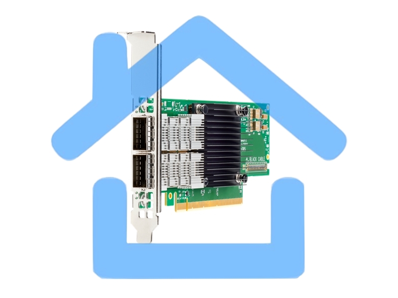 Адаптер Infiniband ConnectX®-6 VPI adapter card, HDR IB (200Gb/s) and 200GbE, dual-port QSFP56, PCIe4.0 x16, tall bracket