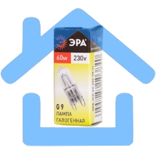 Лампа галогенная ЭРА G9-JCD-60-230V-Cl(100/1000/30000)