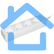 Удлинитель Iek WYP10-06-04-05-N У4 4 места 2Р/5метров 2х0.75мм2 10А/250 IEK