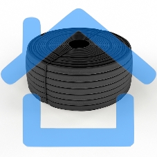 Трубка кембрик ТВ-40 ПВХ черный, Ø 6 мм Rexant