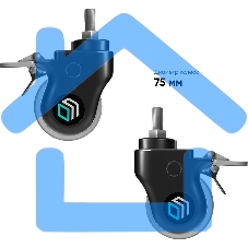 Комплект колес увеличенного диаметра ONKRON AWL-75B, черный