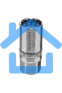 Головка торцевая свечная, магнитная,12-гранная, 21 мм, под квадрат 1/2