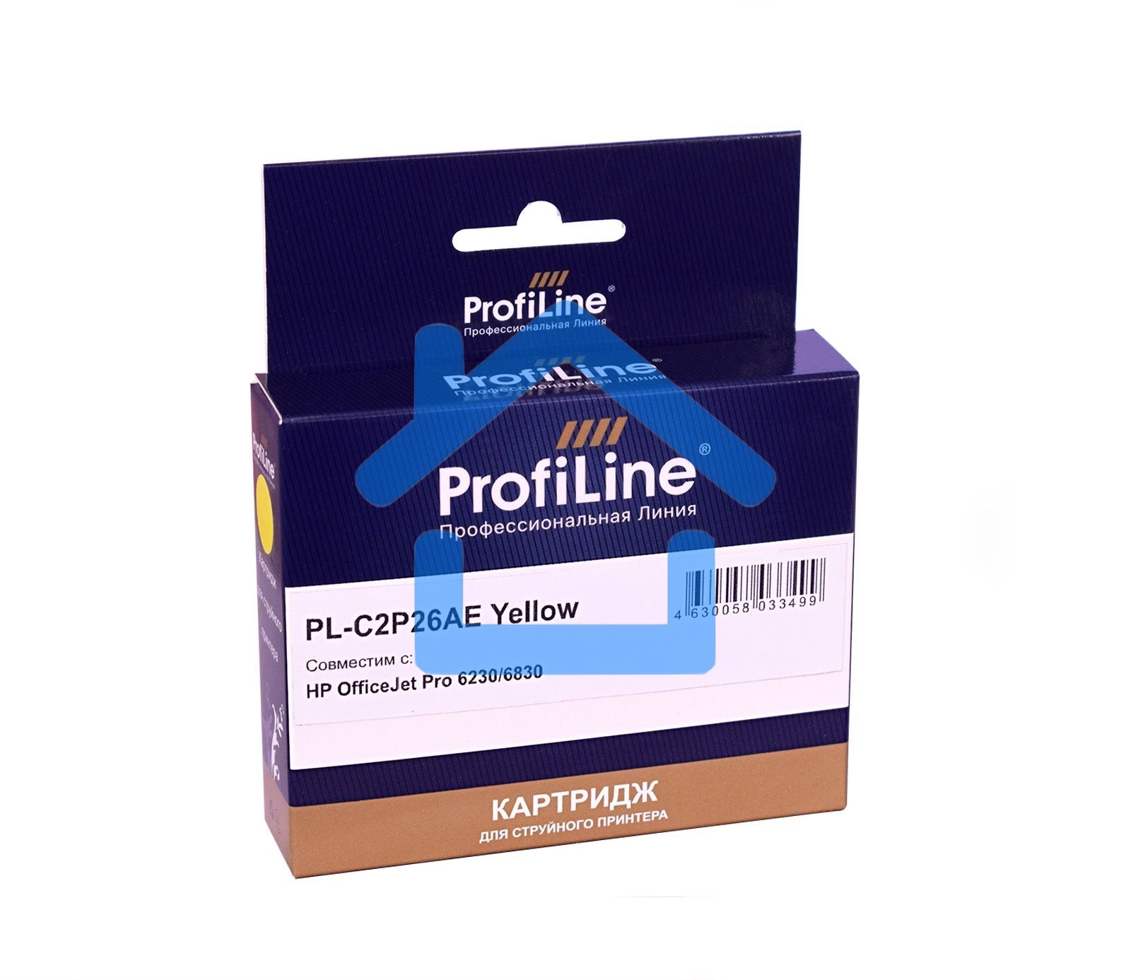 Струйный картридж ProfiLine PL-C2P26AE (№935XL) для принтеров HP OfficeJet Pro 6230/6830 с чернилами на водной основе Yellow