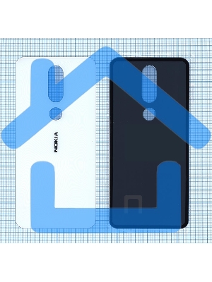 Задняя крышка для Nokia X6 белый