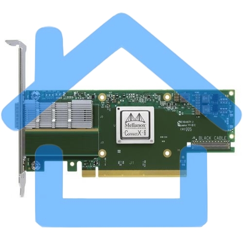 Адаптер Infiniband ConnectX®-6 VPI adapter card, HDR IB (200Gb/s) and 200GbE, single-port QSFP56, PCIe4.0 x16, tall bracket