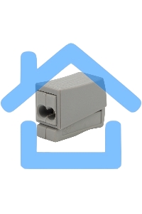 Строительно-монтажная клемма СМК 224 для светильника на 2 проводника (1,0-2,5)/(0,5-2,5) мм², белая (100 шт./уп.) Rexant