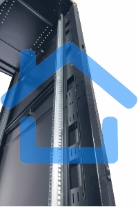 Шкаф серв. ПРОФ нап. 42U (600x1000) дверь перфорированная 2 шт., цвет черный, в сборе (ШТК-СП-42.6.10-44АА-9005) (1 коробка)