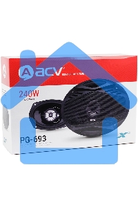 Колонки автомобильные ACV PG-693S 240Вт 88дБ 4Ом 15x23см (6x9дюйм) (ком.:2кол.) коаксиальные трехполосные
