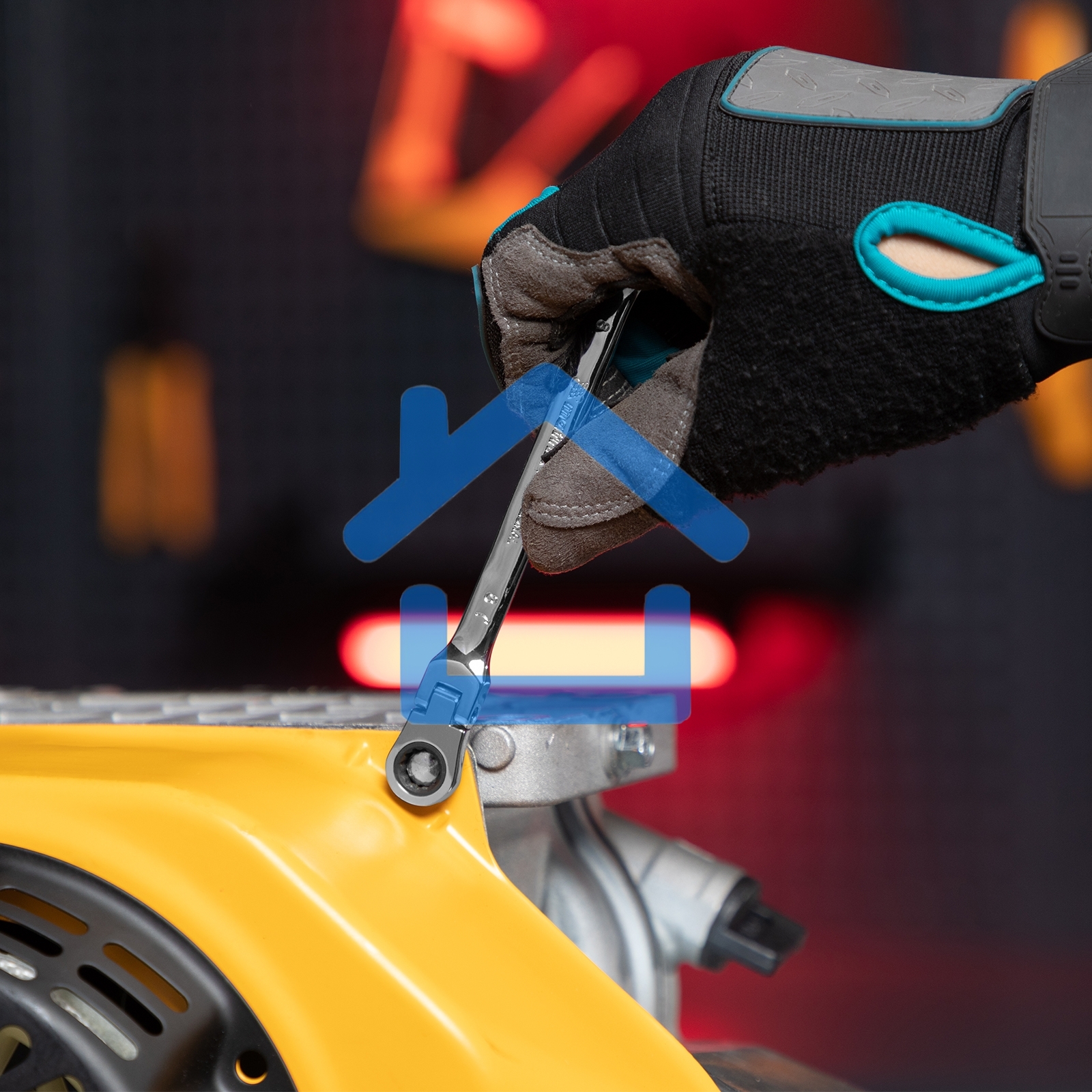 Набор ключей Matrix комбинированных, трещоточных шарнирных 8шт