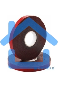 Двухсторонний скотч, серый, на HBA акриловой основе, 9 мм, ролик 5 м 09-6009 Rexant