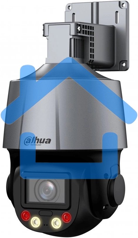 Мини-PTZ IP-видеокамера DAHUA DH-SD3C405DB-GNY-A-PV Smart Dual Light с активным сдерживанием и ИИ 4Мп, 1/2.8” CMOS, 5x моторизованный объектив 2.7~13,5мм (5x), видеоаналитика, ИК до 50, LED до 30м