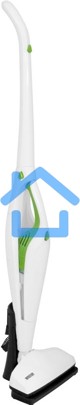 Пылесос вертикальный Mystery MVC-1118 белый/зеленый, питание от аккумулятора, 300 Вт, уборка сухая, пылесборник 0.5 л, работа от АКБ max 30 мин