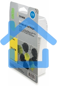Картридж струйный Cactus CS-C4838 желтый (29 мл) для №11 HP 2000/2500/1000/1100/1200