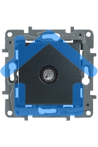 Розетка ETIKA TV оконечная, антрацит