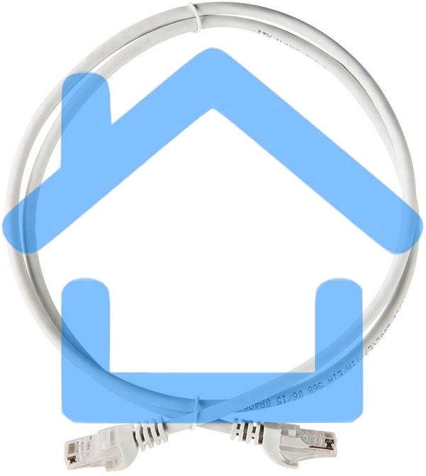 Коммутационный шнур ITK (патч-корд), кат.5Е UTP, LSZH, 1м, серый