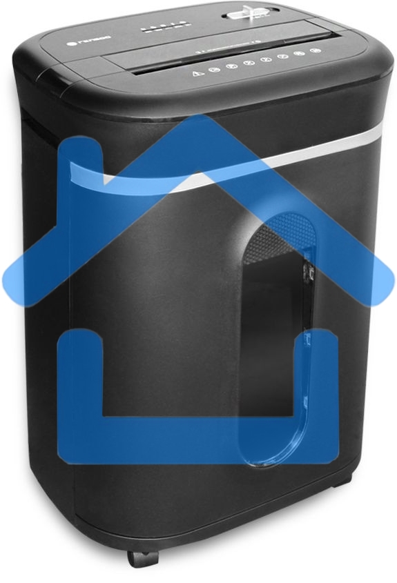 Шредер ГЕЛЕОС УМ28-5, DIN P-5 (5 ур-нь секр.), 28 литров, фрагмент 1,9х12мм, 13-14 лист (70г/м2), CD/пл.карты/скрепки/скобы,