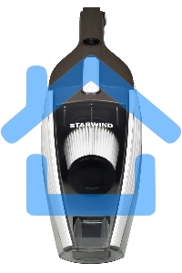 Пылесос вертикальный/ручной Starwind SCH1260 коричневый/белый, питание от сети, 120 Вт, уборка сухая, пылесборник 1.2 л